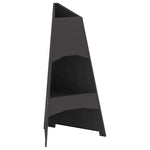 Focolare Nero 50 x 50 x 95 cm Acciaio laminato a freddo