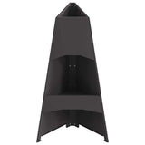 Focolare Nero 50 x 50 x 95 cm Acciaio laminato a freddo