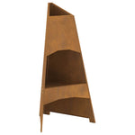 Focolare Marrone 50 x 50 x 95 cm acciaio corten