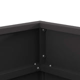 Focolare Nero 50 x 50 x 38 cm Acciaio laminato a freddo