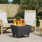Focolare Nero 50 x 50 x 38 cm Acciaio laminato a freddo