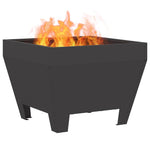 Focolare Nero 50 x 50 x 38 cm Acciaio laminato a freddo