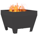 Focolare Nero 50 x 50 x 38 cm Acciaio laminato a freddo