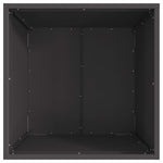 Focolare Nero 50 x 50 x 38 cm Acciaio laminato a freddo