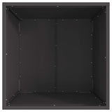 Focolare Nero 50 x 50 x 38 cm Acciaio laminato a freddo