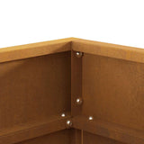 Focolare Marrone 50 x 50 x 38 cm acciaio corten