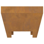 Focolare Marrone 50 x 50 x 38 cm acciaio corten