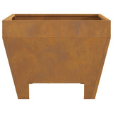 Focolare Marrone 50 x 50 x 38 cm acciaio corten