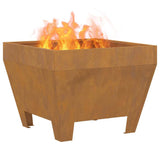 Focolare Marrone 50 x 50 x 38 cm acciaio corten