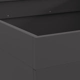 Focolare Nero 80 x 80 x 43 cm Acciaio laminato a freddo