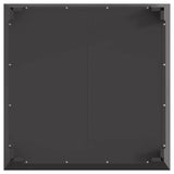 Focolare Nero 80 x 80 x 43 cm Acciaio laminato a freddo