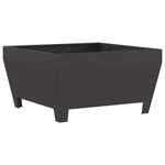 Focolare Nero 80 x 80 x 43 cm Acciaio laminato a freddo