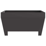 Focolare Nero 80 x 80 x 43 cm Acciaio laminato a freddo