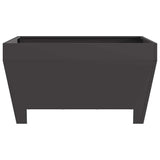 Focolare Nero 80 x 80 x 43 cm Acciaio laminato a freddo
