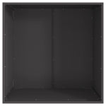 Focolare Nero 80 x 80 x 43 cm Acciaio laminato a freddo