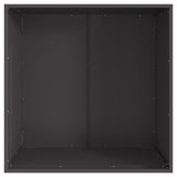 Focolare Nero 80 x 80 x 43 cm Acciaio laminato a freddo