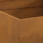 Focolare Marrone 80 x 80 x 43 cm acciaio corten