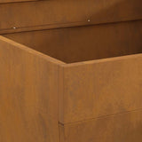 Focolare Marrone 80 x 80 x 43 cm acciaio corten