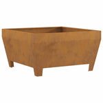 Focolare Marrone 80 x 80 x 43 cm acciaio corten
