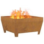 Focolare Marrone 80 x 80 x 43 cm acciaio corten