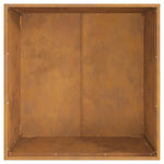 Focolare Marrone 80 x 80 x 43 cm acciaio corten