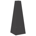Focolare Nero 35 x 35 x 100 cm Acciaio laminato a freddo