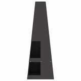 Focolare Nero 35 x 35 x 100 cm Acciaio laminato a freddo