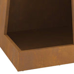 Focolare Marrone 35 x 35 x 100 cm acciaio corten