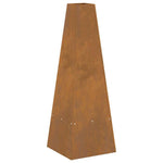 Focolare Marrone 35 x 35 x 100 cm acciaio corten