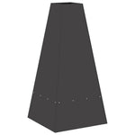 Focolare Nero 50 x 50 x 100 cm Acciaio laminato a freddo