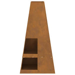 Focolare Marrone 50 x 50 x 100 cm acciaio corten