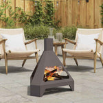 Focolare Nero 50 x 43 x 52 cm Acciaio laminato a freddo