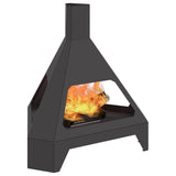 Focolare Nero 50 x 43 x 52 cm Acciaio laminato a freddo