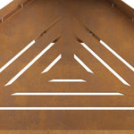 Focolare Marrone 50 x 43 x 52 cm acciaio corten