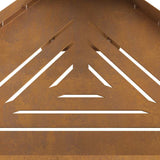 Focolare Marrone 50 x 43 x 52 cm acciaio corten