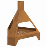 Focolare Marrone 50 x 43 x 52 cm acciaio corten
