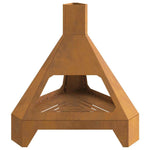Focolare Marrone 50 x 43 x 52 cm acciaio corten