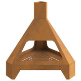 Focolare Marrone 50 x 43 x 52 cm acciaio corten