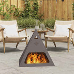 Focolare Nero 50 x 50 x 51 cm Acciaio laminato a freddo