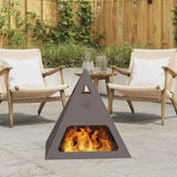 Focolare Nero 50 x 50 x 51 cm Acciaio laminato a freddo