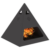 Focolare Nero 50 x 50 x 51 cm Acciaio laminato a freddo