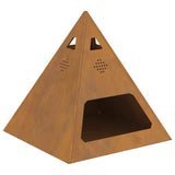 Focolare Marrone 50 x 50 x 51 cm acciaio corten