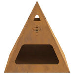 Focolare Marrone 50 x 50 x 51 cm acciaio corten