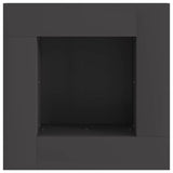 Focolare Nero 60 x 60 x 30 cm Acciaio