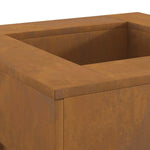 Focolare Marrone 60 x 60 x 30 cm acciaio corten