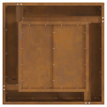 Focolare Marrone 60 x 60 x 30 cm acciaio corten