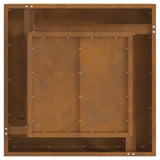 Focolare Marrone 60 x 60 x 30 cm acciaio corten