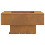 Focolare Marrone 60 x 60 x 30 cm acciaio corten