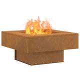 Focolare Marrone 60 x 60 x 30 cm acciaio corten