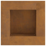 Focolare Marrone 60 x 60 x 30 cm acciaio corten